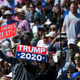 Supporters of President Donald Trump at the United States Air Force Academy graduation ceremony on May 30, 2019 in Colorado Springs, Colorado.